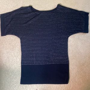 Black and silver blouse size M